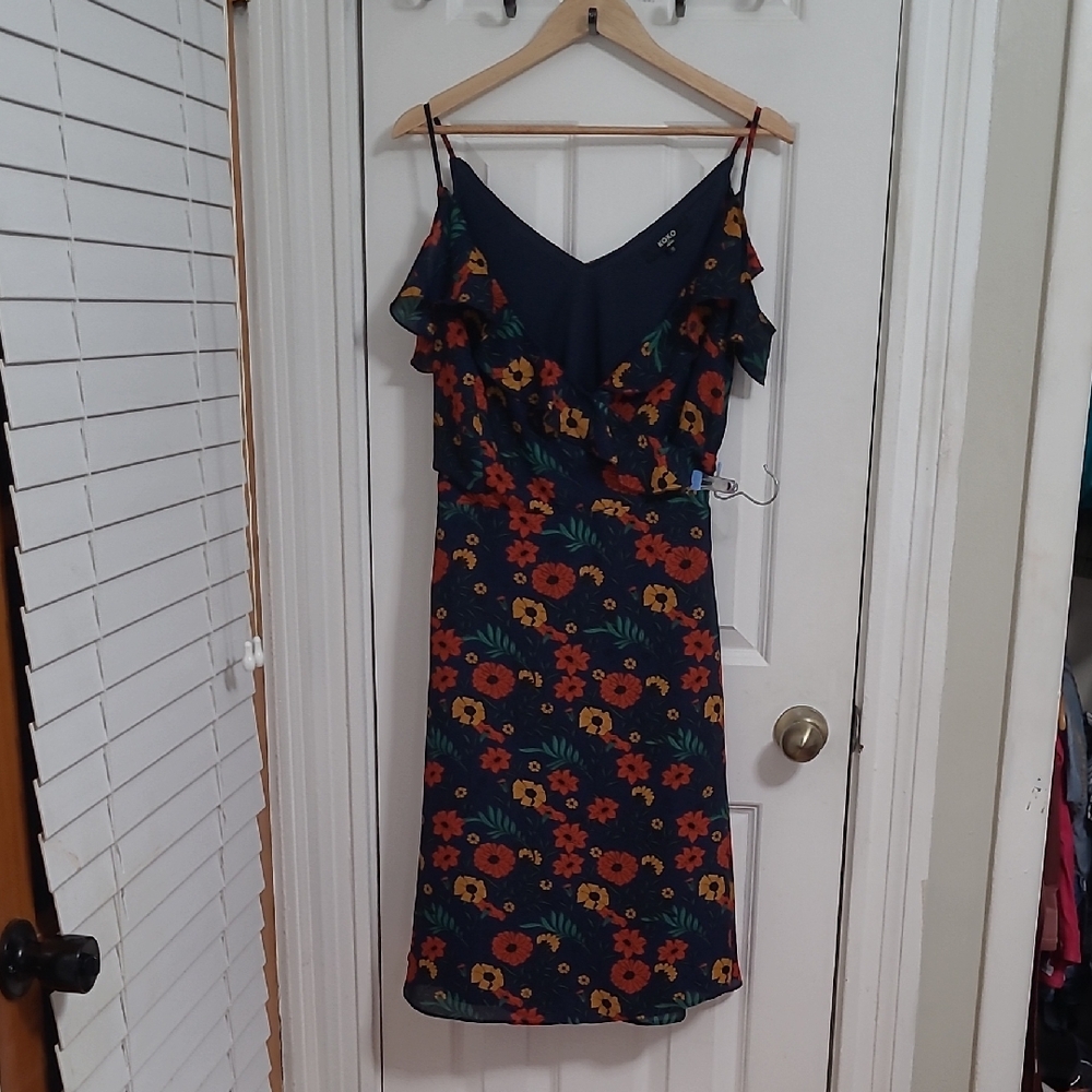 City Chic Koko By Koko Floral Midi Dress - Navy and Multicolor